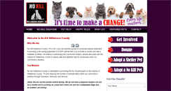 Desktop Screenshot of nokillwilliamsoncountytn.org